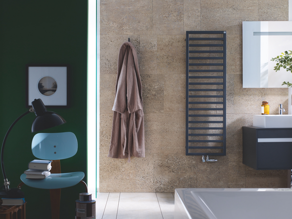 Rendering Zehnder Quaro Decorative radiator Front view