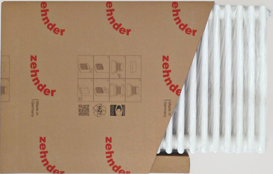 Cut-Out Zehnder Charleston Decorative radiator Front view