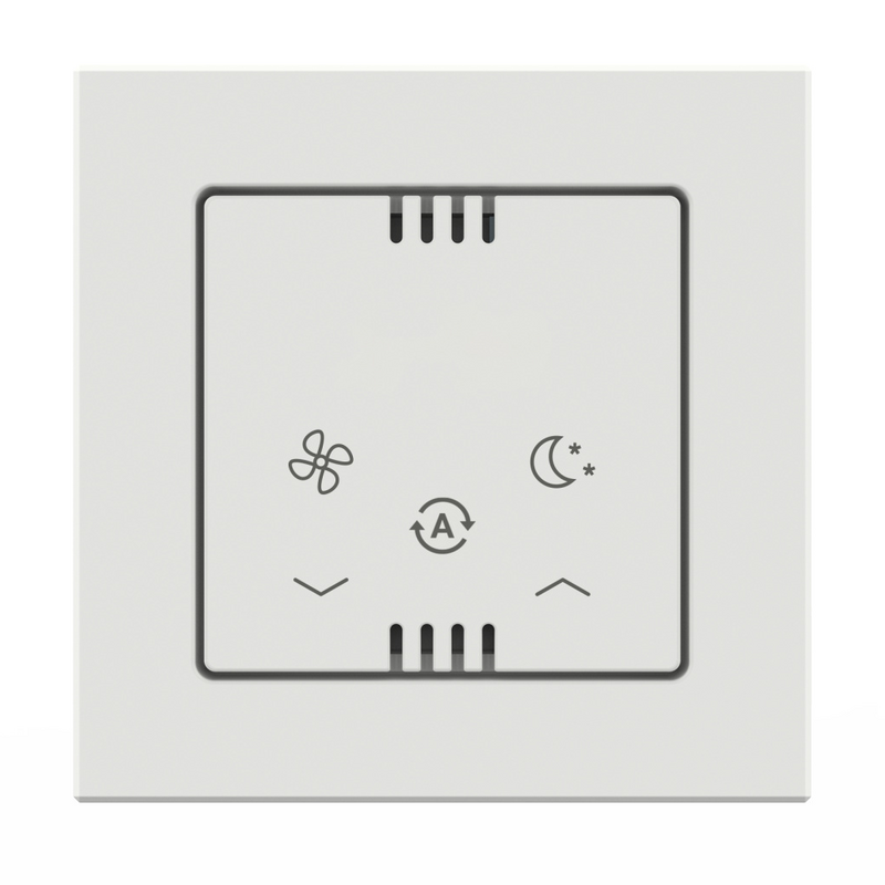 Rendering Zehnder ComfoControl Wired Comfortable indoor ventilation Front view