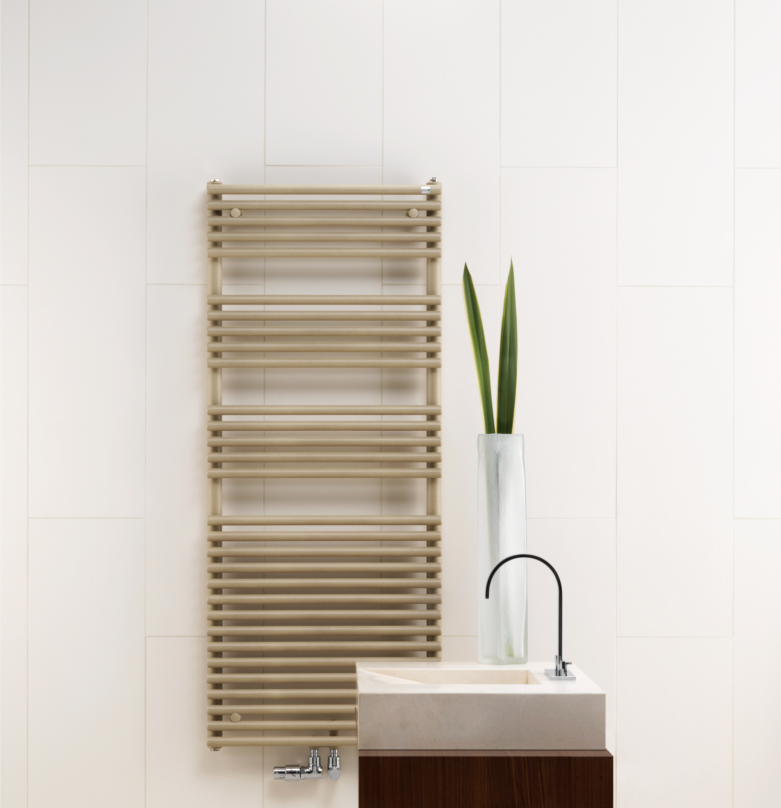 Rendering Zehnder Forma Spa - MX Decorative radiator Side view