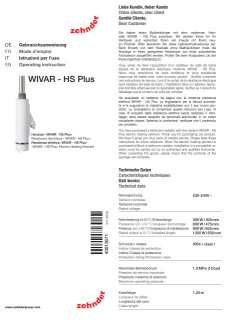 Zehnder_RAD_Bedienungsanleitung_Zehnder-Wivar-Hotel Hsplus_INM_DE-de