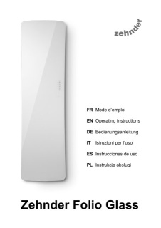 Zehnder_RAD_Bedienungsanleitung_Zehnder-Folio-Glass_INM_DE-de
